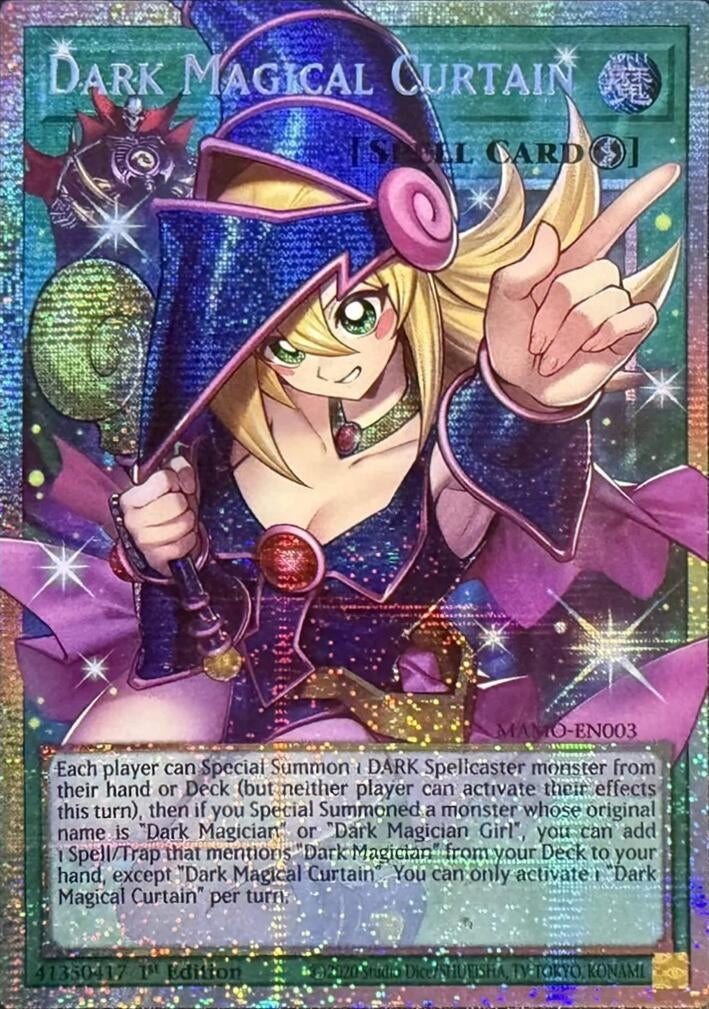 Dark Magical Curtain (Starlight Rare) (Extended Art) (MAMO-EN003) (Magnificent Monsters) (MAMO)