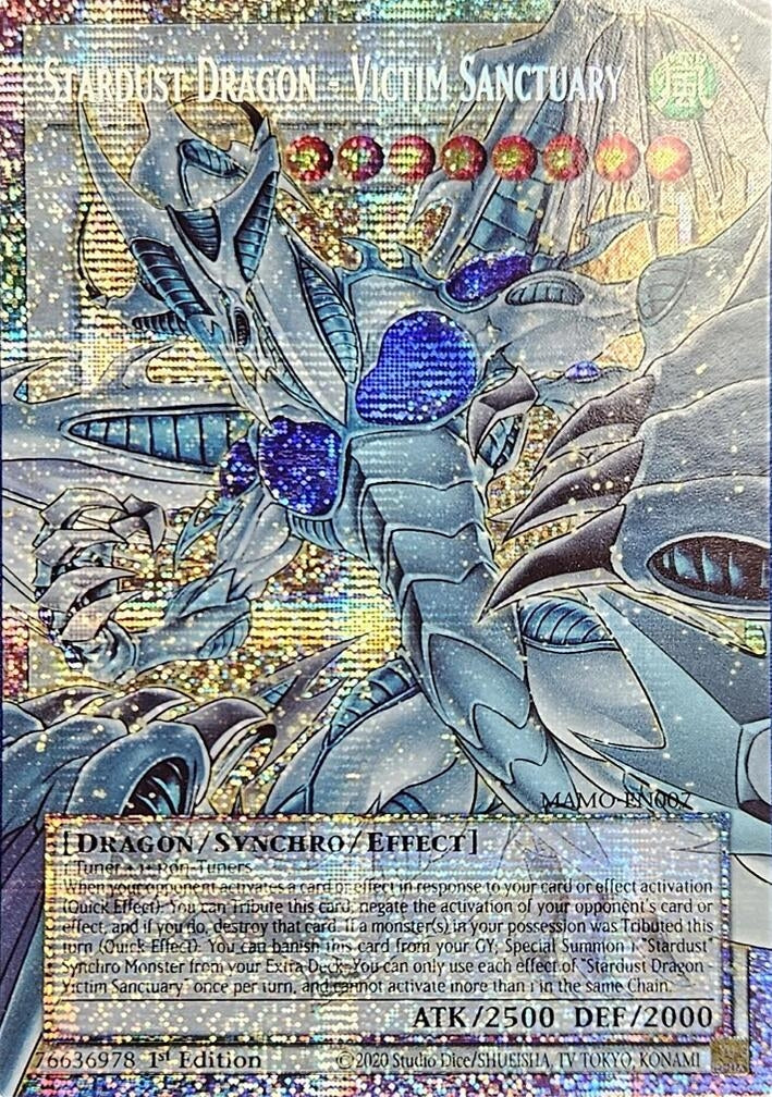Stardust Dragon - Victim Sanctuary (Starlight Rare) (Extended Art) (MAMO-EN007) (Magnificent Monsters) (MAMO)