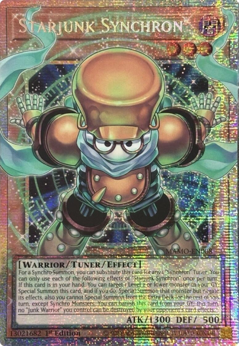 Starjunk Synchron (Starlight Rare) (Extended Art) (MAMO-EN008) (Magnificent Monsters) (MAMO)
