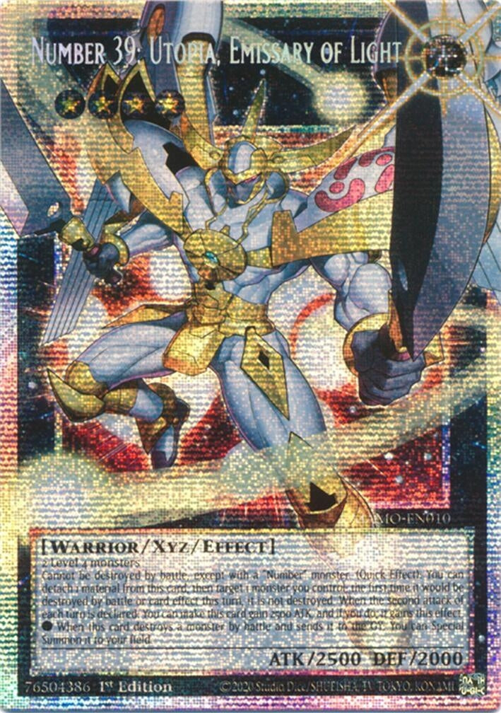 Number 39: Utopia, Emissary of Light (Starlight Rare) (Extended Art) (MAMO-EN010) (Magnificent Monsters) (MAMO)