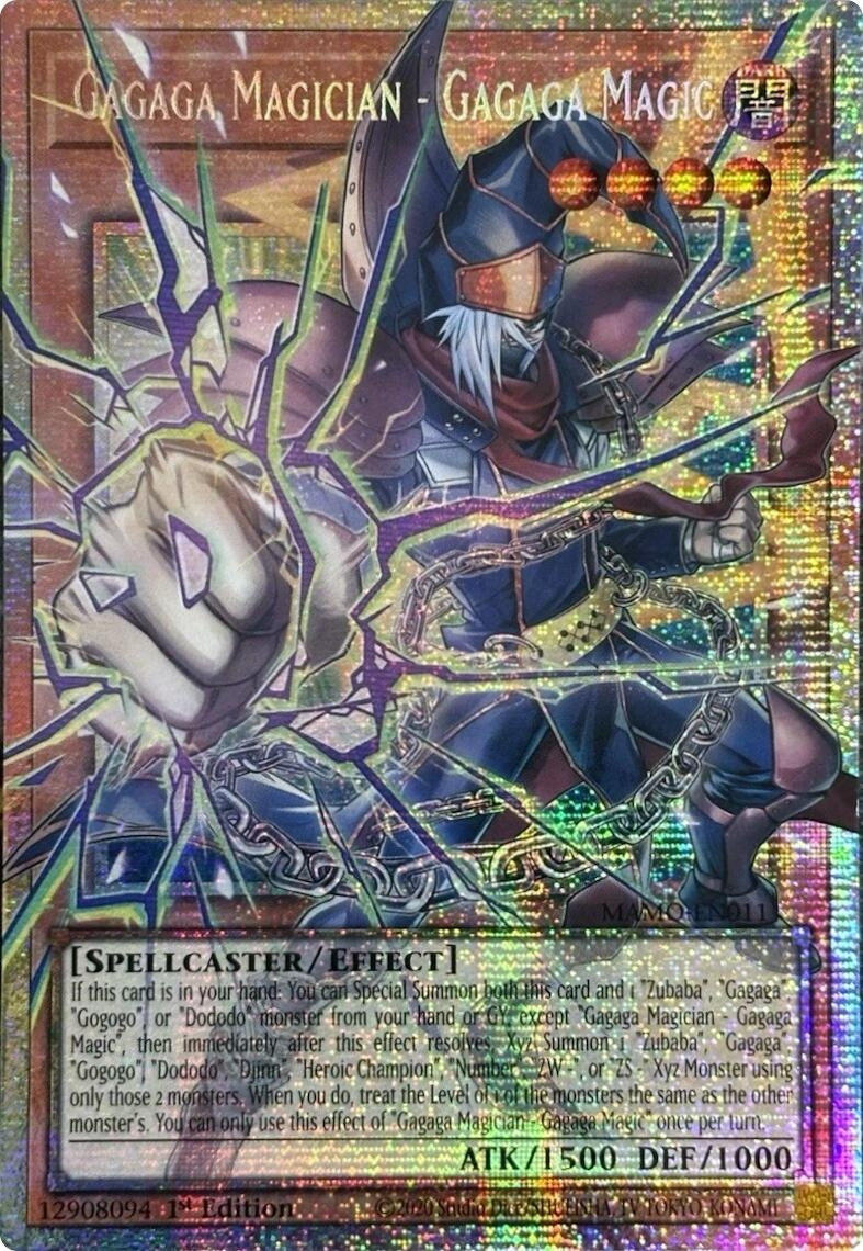 Gagaga Magician - Gagaga Magic (Starlight Rare) (Extended Art) (MAMO-EN011) (Magnificent Monsters) (MAMO)