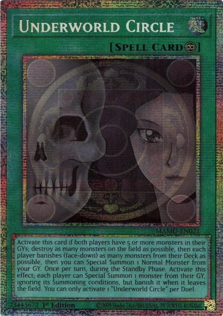 Underworld Circle (Starlight Rare) (MAMO-EN021) (Magnificent Monsters) (MAMO)