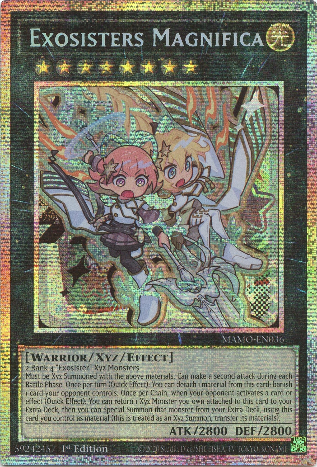 Exosisters Magnifica (Starlight Rare) (MAMO-EN036) (Magnificent Monsters) (MAMO)