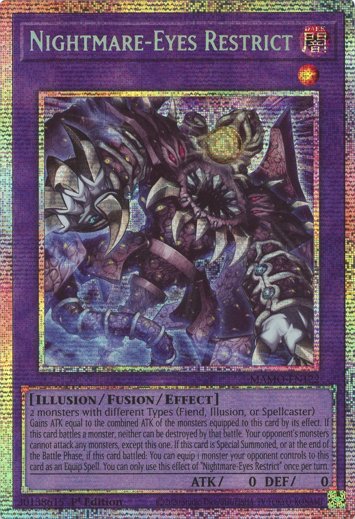 Nightmare-Eyes Restrict (Starlight Rare) (MAMO-EN122) (Magnificent Monsters) (MAMO)