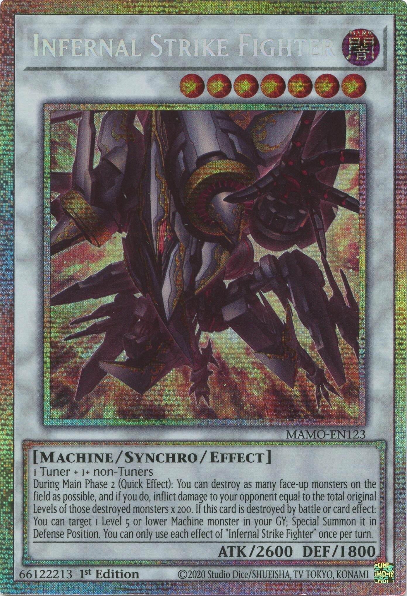 Infernal Strike Fighter (Starlight Rare) (MAMO-EN123) (Magnificent Monsters) (MAMO)