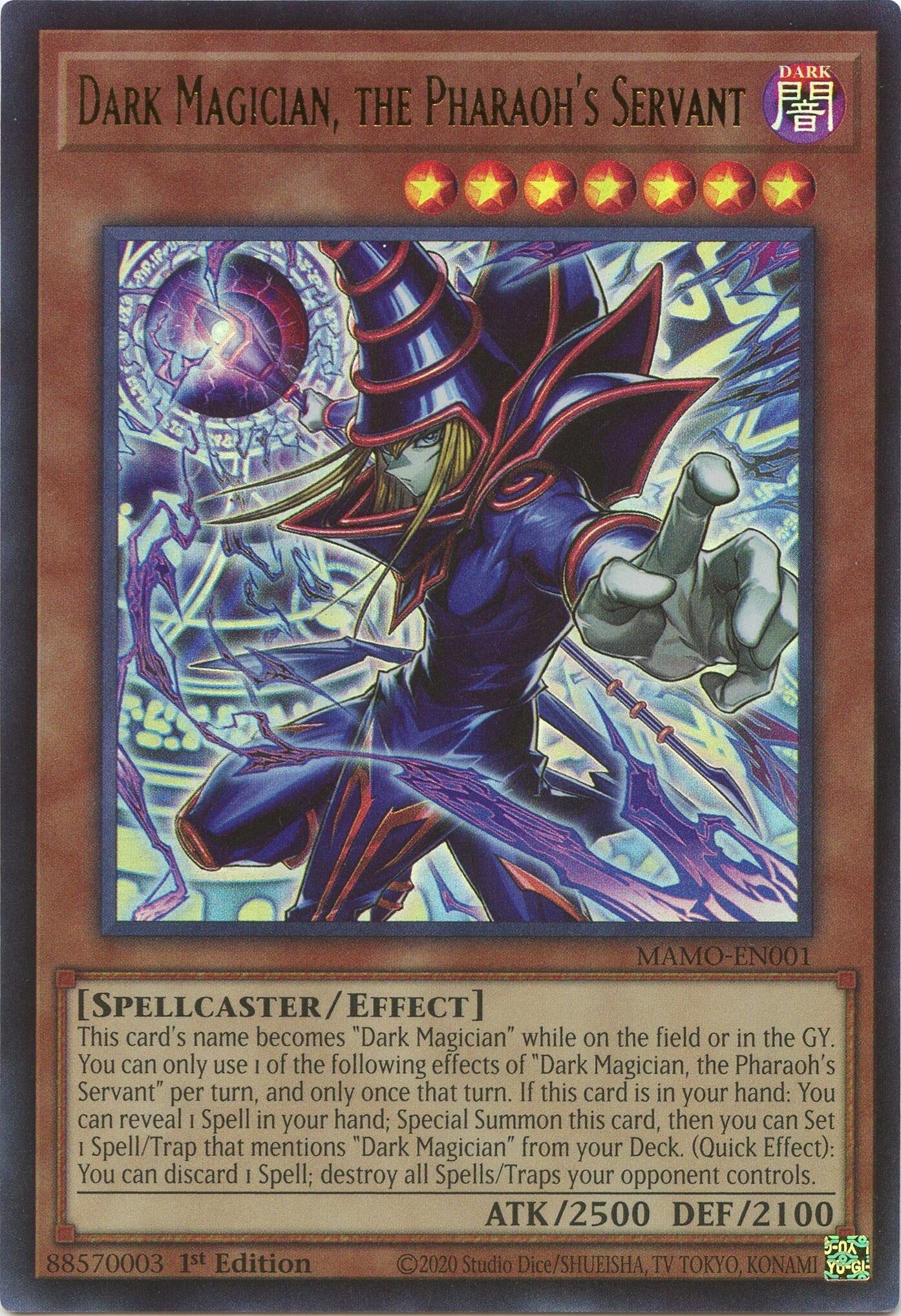 Dark Magician, the Pharaoh's Servant (MAMO-EN001) (Magnificent Monsters) (MAMO)