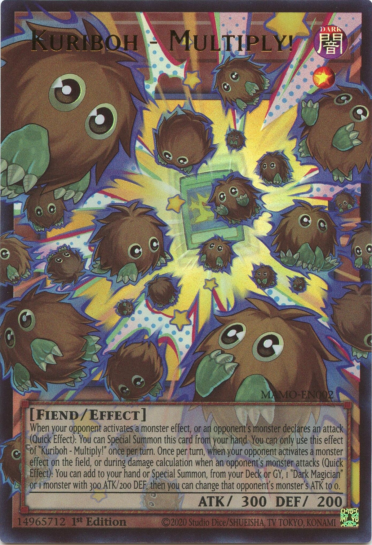 Kuriboh - Multiply! (Extended Art) (MAMO-EN002) (Magnificent Monsters) (MAMO)