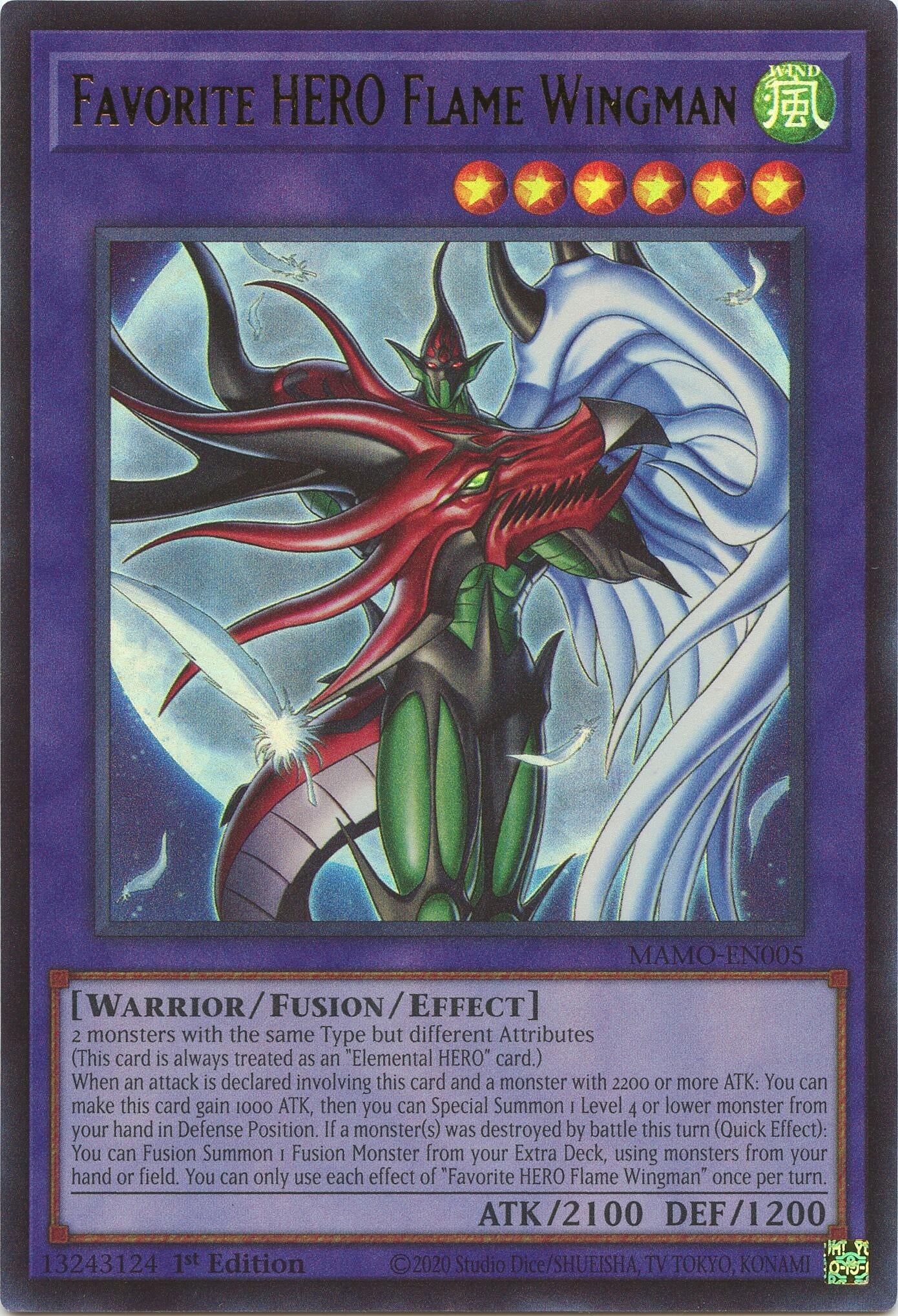 Favorite HERO Flame Wingman (MAMO-EN005) (Magnificent Monsters) (MAMO)