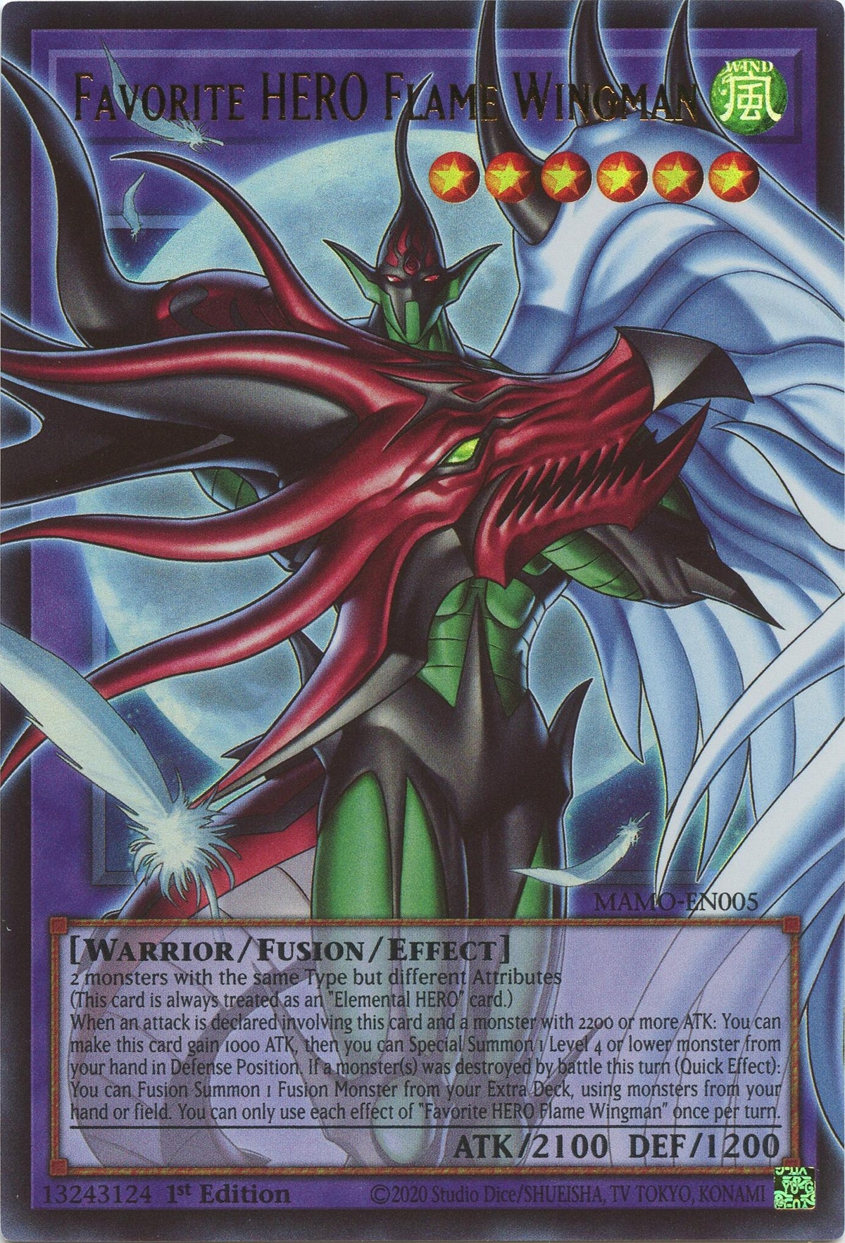 Favorite HERO Flame Wingman (Extended Art) (MAMO-EN005) (Magnificent Monsters) (MAMO)