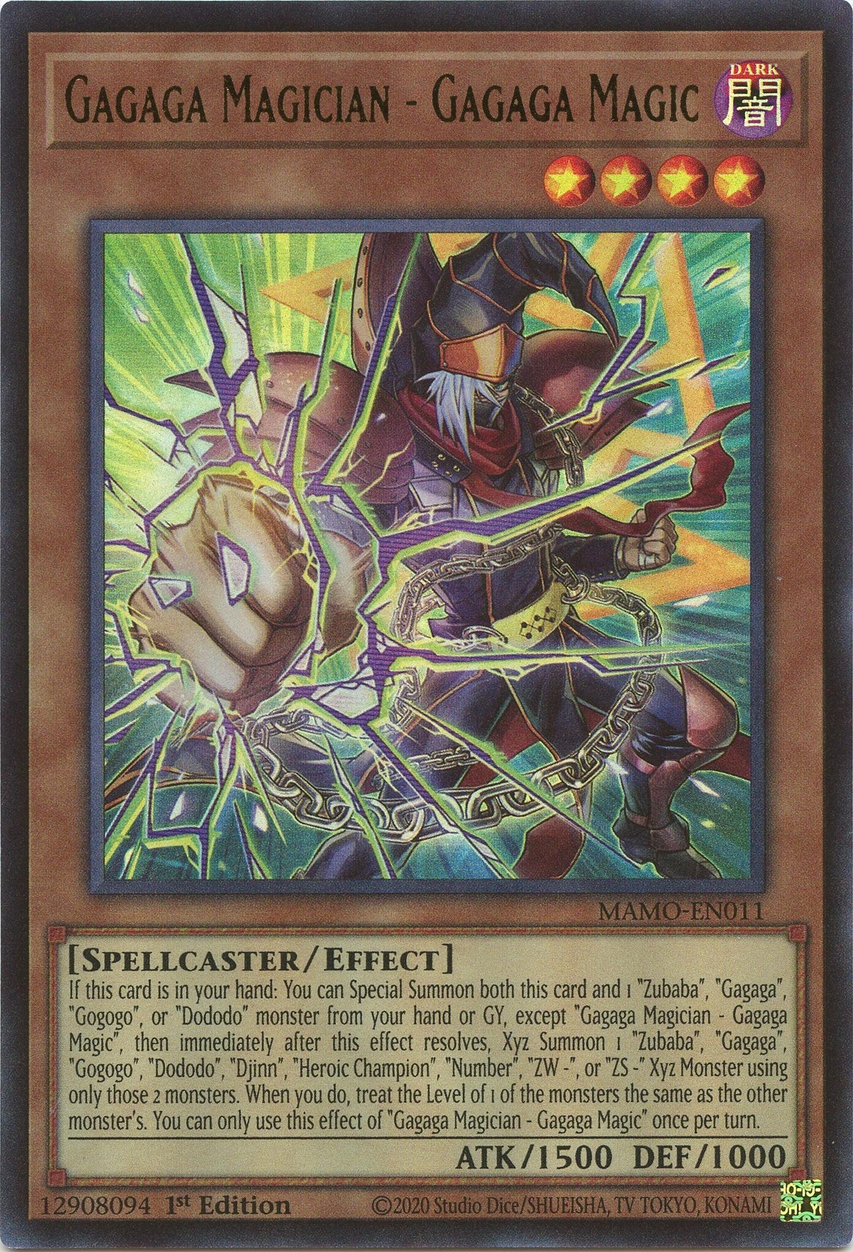 Gagaga Magician - Gagaga Magic (MAMO-EN011) (Magnificent Monsters) (MAMO)