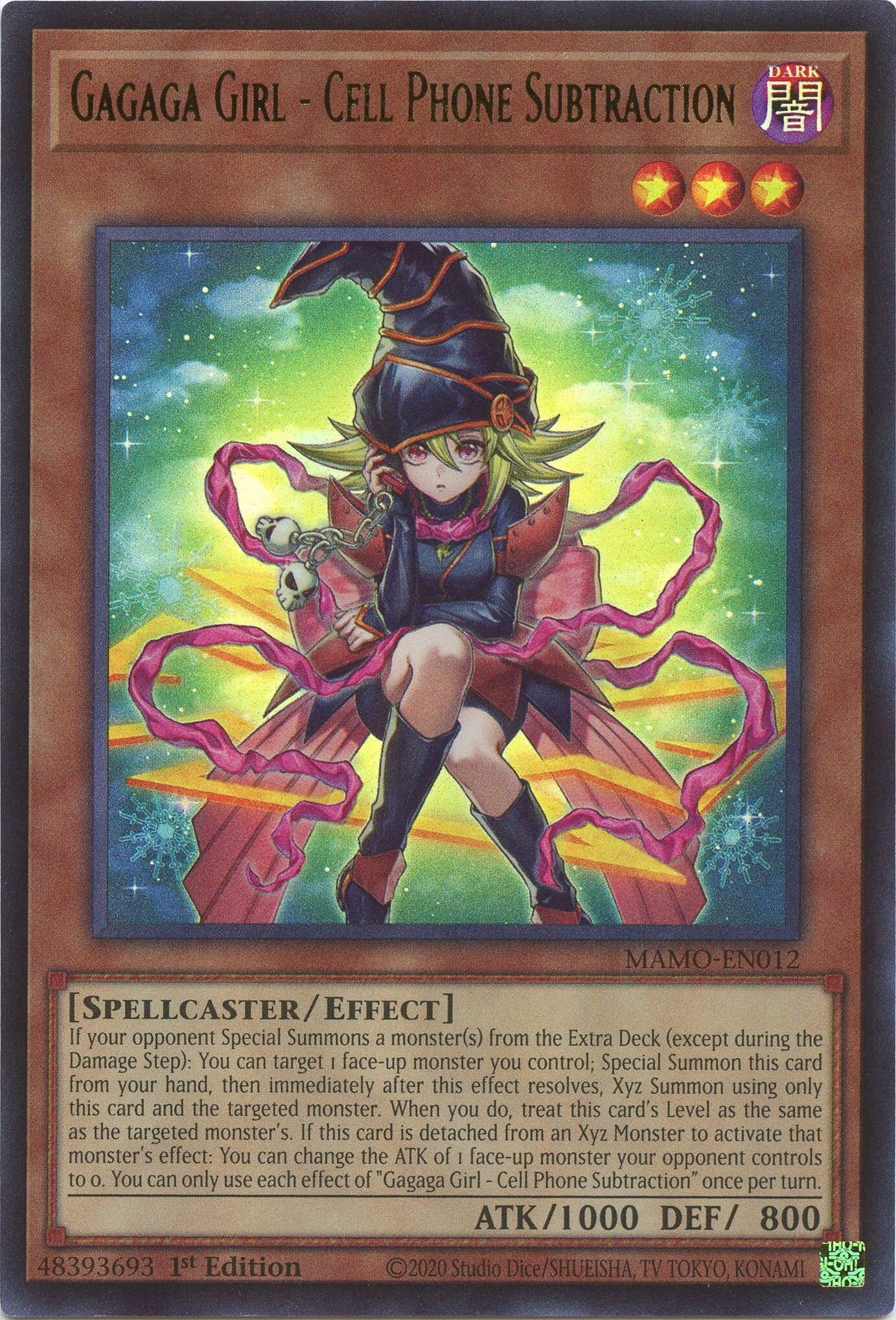 Gagaga Girl - Cell Phone Subtraction (MAMO-EN012) (Magnificent Monsters) (MAMO)