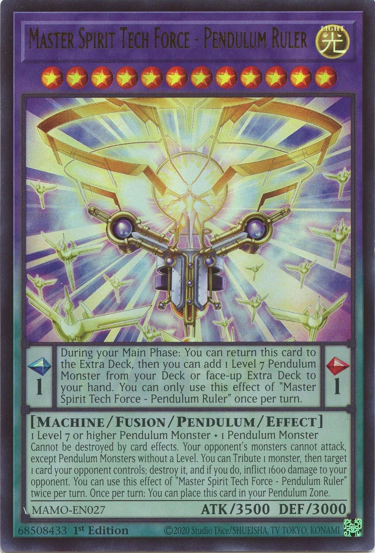 Master Spirit Tech Force - Pendulum Ruler (MAMO-EN027) (Magnificent Monsters) (MAMO)