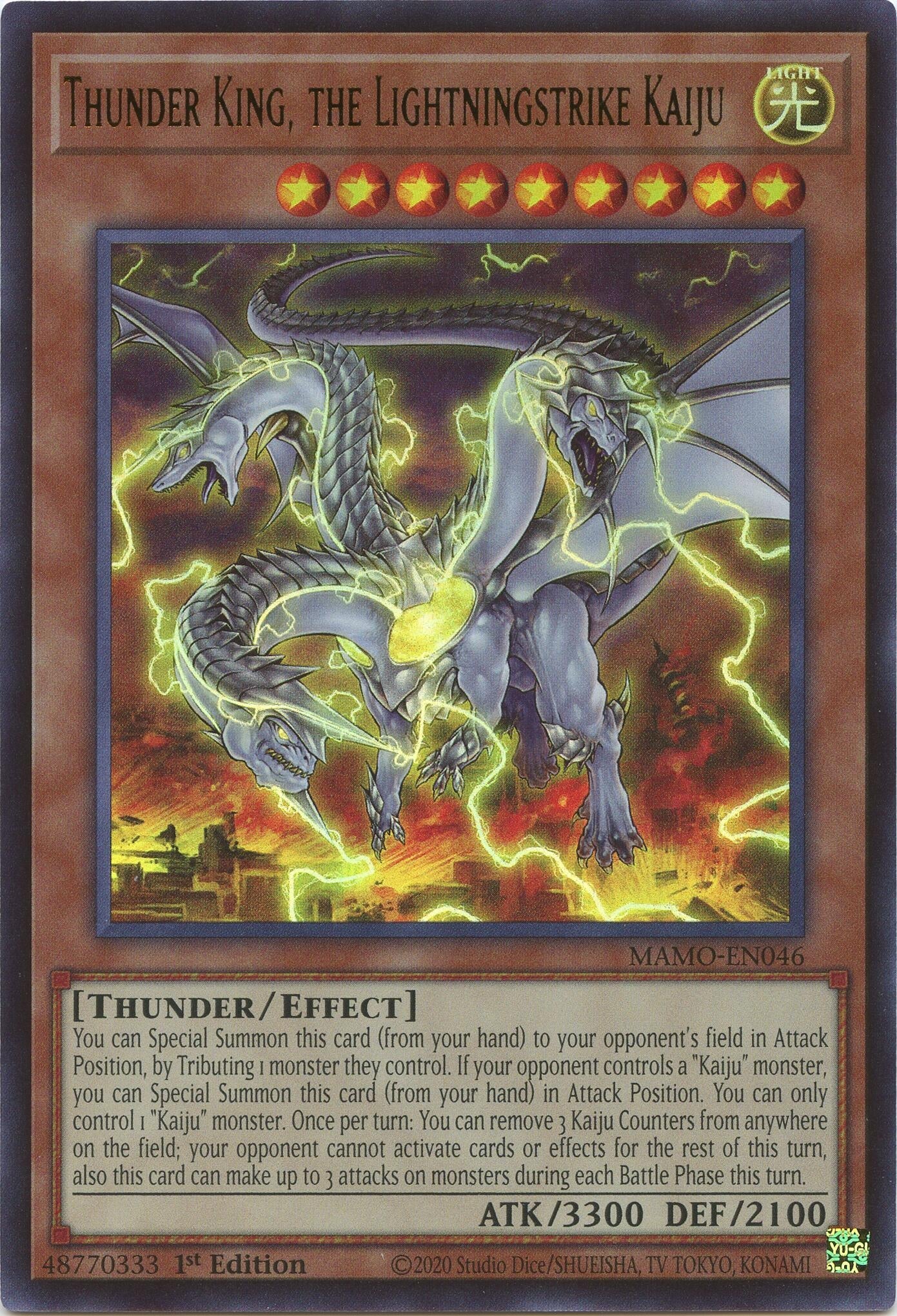 Thunder King, the Lightningstrike Kaiju (MAMO-EN046) (Magnificent Monsters) (MAMO)