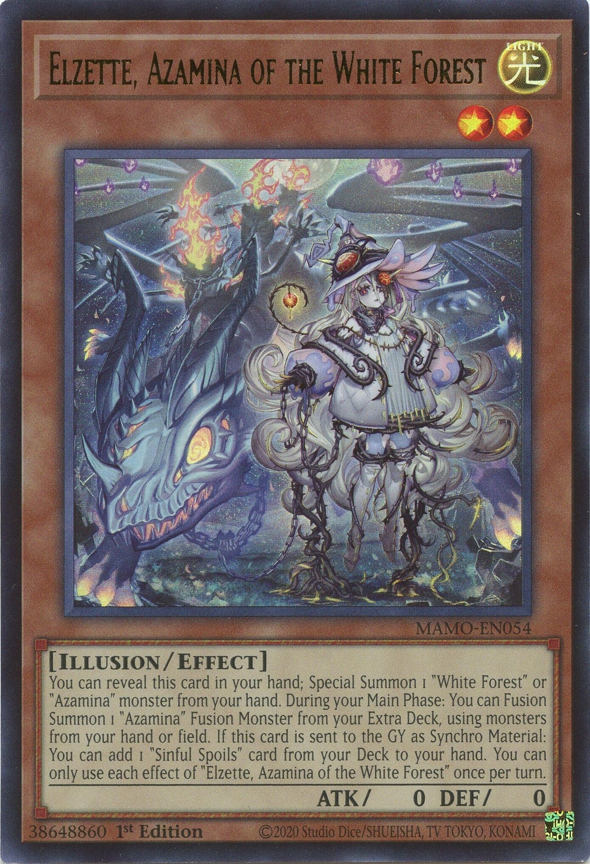 Elzette, Azamina of the White Forest (MAMO-EN054) (Magnificent Monsters) (MAMO)