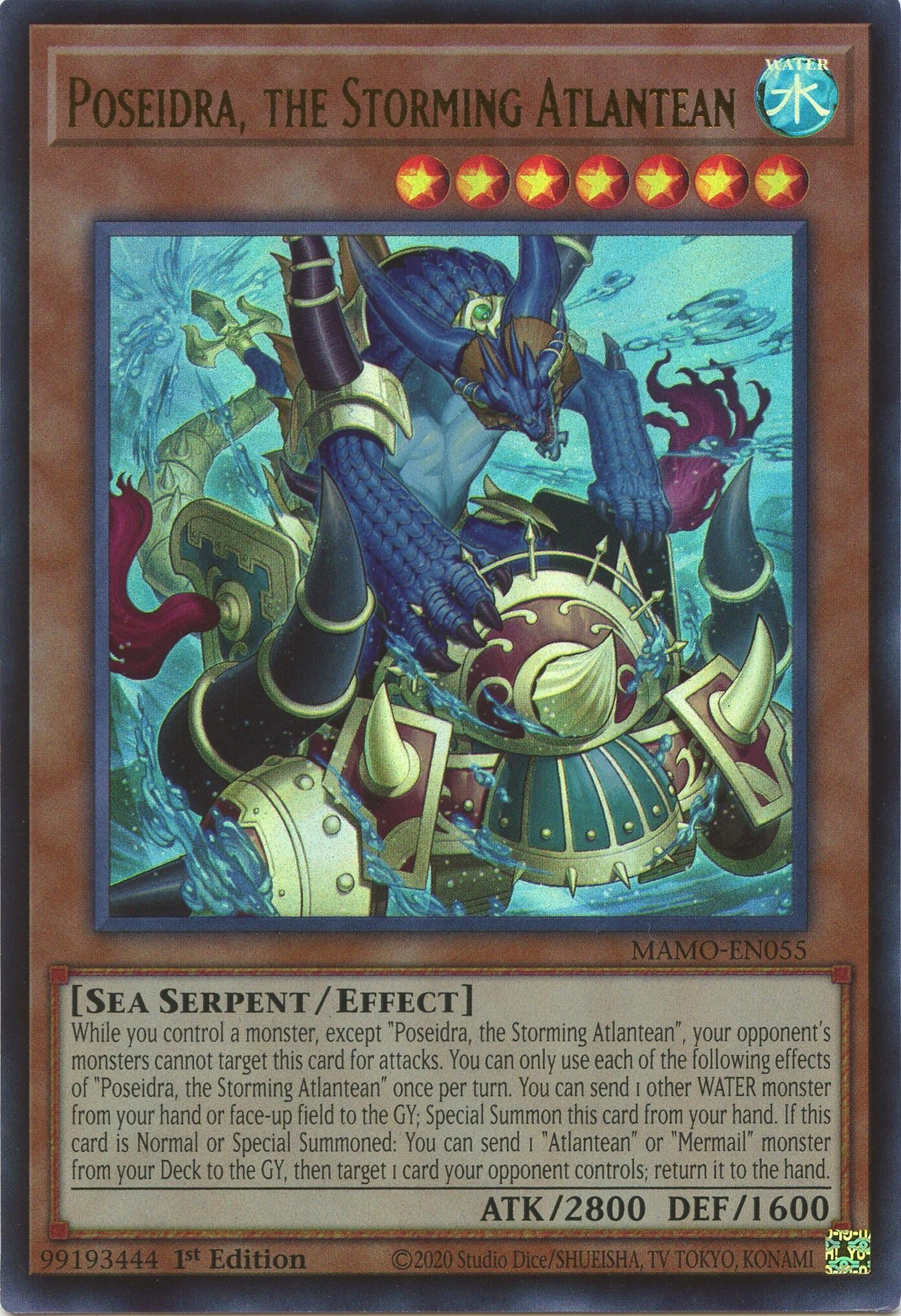 Poseidra, the Storming Atlantean (MAMO-EN055) (Magnificent Monsters) (MAMO)