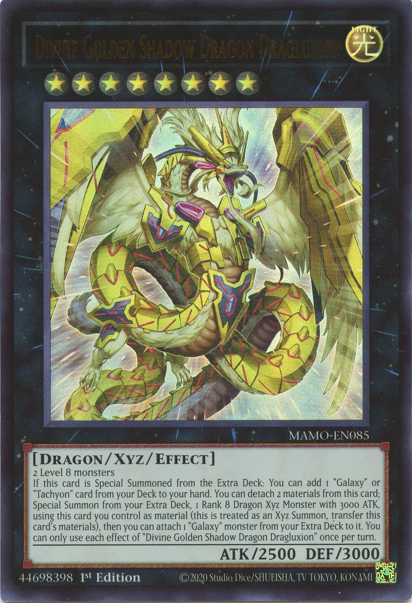 Divine Golden Shadow Dragon Dragluxion (MAMO-EN085) (Magnificent Monsters) (MAMO)