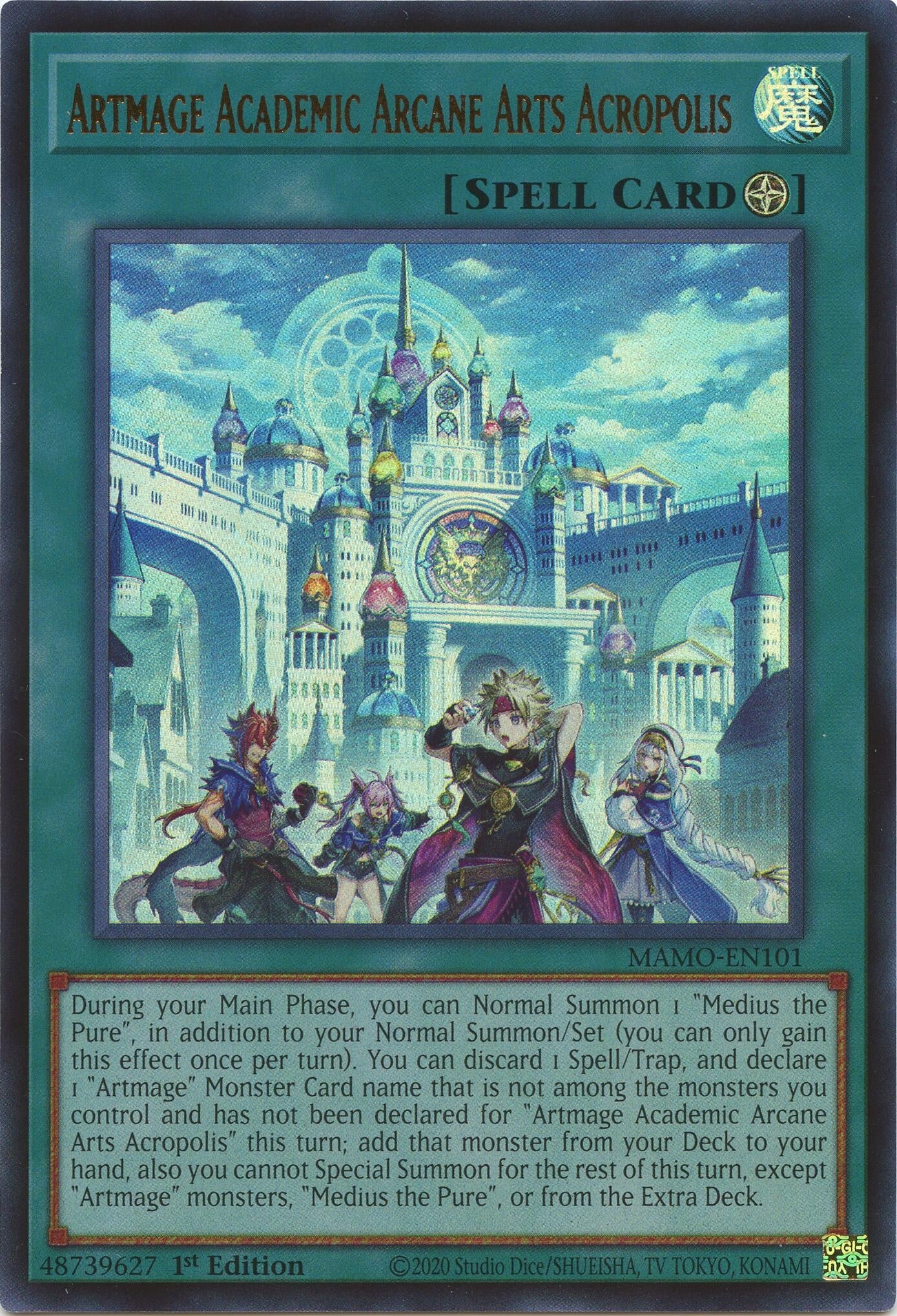 Artmage Academic Arcane Arts Acropolis (MAMO-EN101) (Magnificent Monsters) (MAMO)
