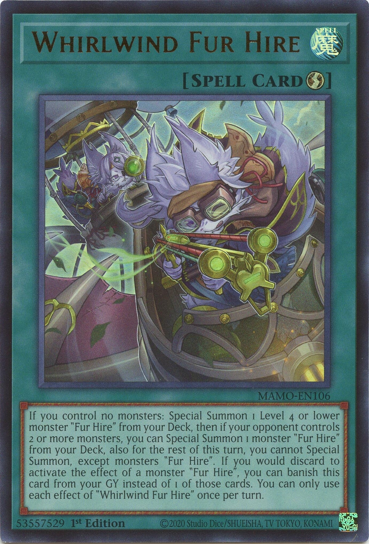Whirlwind Fur Hire (MAMO-EN106) (Magnificent Monsters) (MAMO)