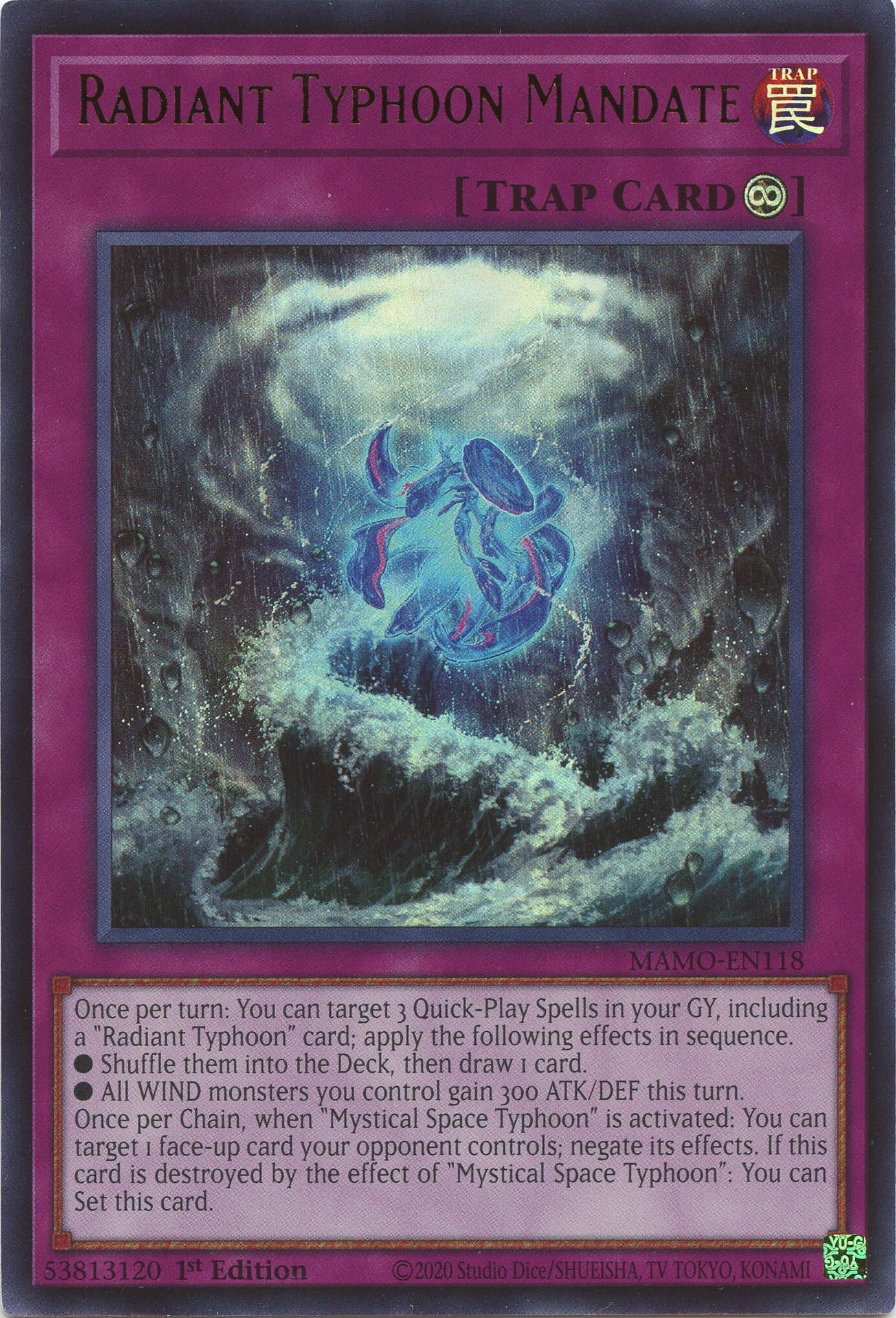Radiant Typhoon Mandate (MAMO-EN118) (Magnificent Monsters) (MAMO)