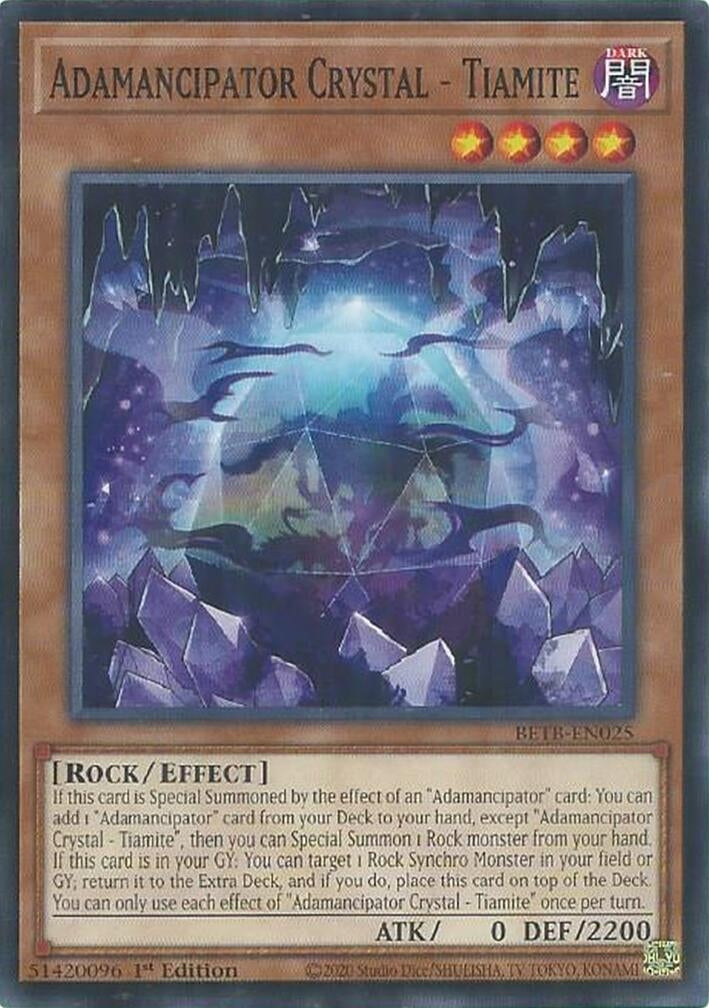 Image for Adamancipator Crystal - Tiamite (BETB-EN025) (Beyond the Brave) (BETB) - YuGiOh