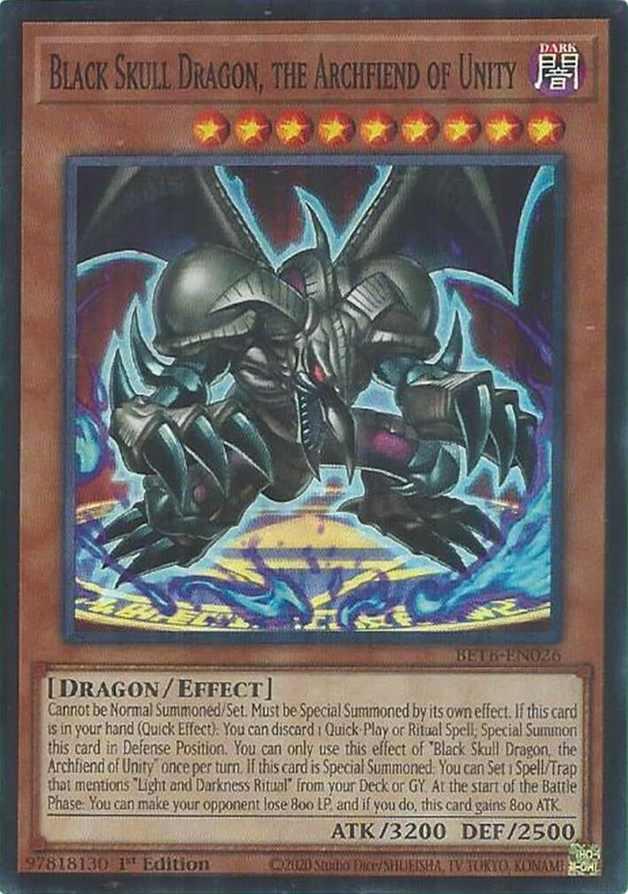 Image for Black Skull Dragon, the Archfiend of Unity (BETB-EN026) (Beyond the Brave) (BETB) - YuGiOh