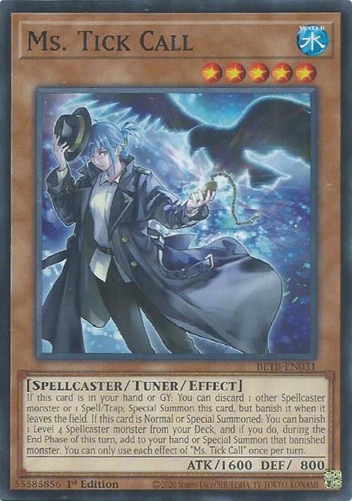 Image for Ms. Tick Call (BETB-EN031) (Beyond the Brave) (BETB) - YuGiOh