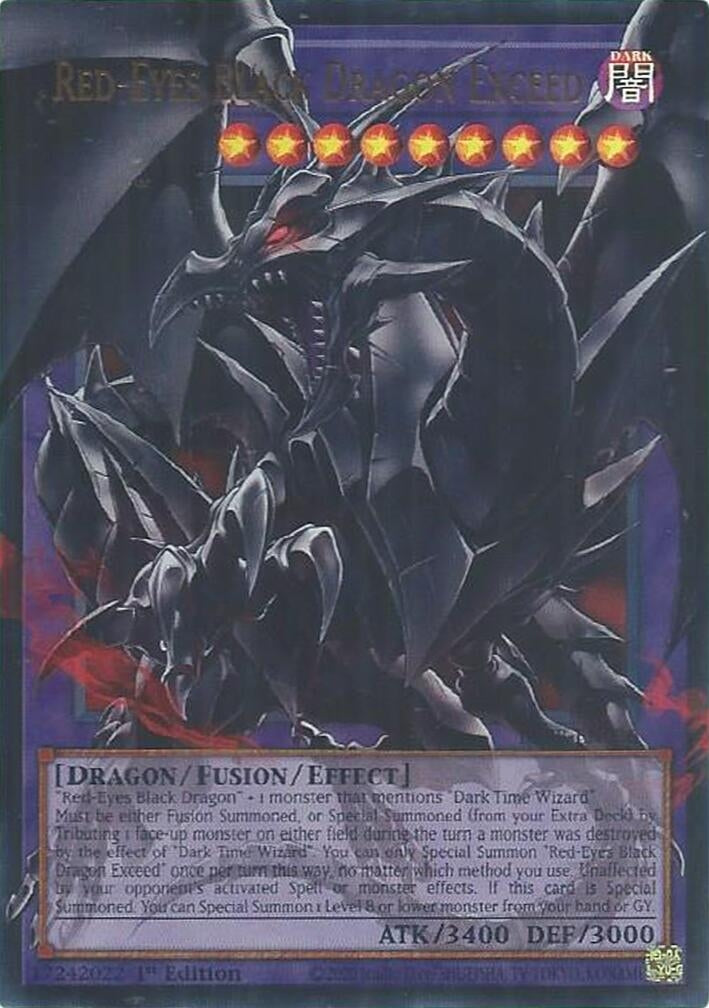 Image for Red-Eyes Black Dragon Exceed (Extended Art) (BETB-EN036) (Beyond the Brave) (BETB) - YuGiOh