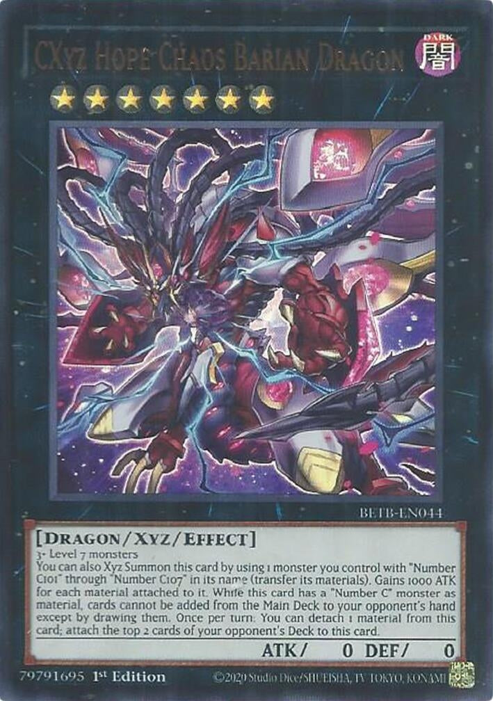 Image for CXyz Hope Chaos Barian Dragon (BETB-EN044) (Beyond the Brave) (BETB) - YuGiOh