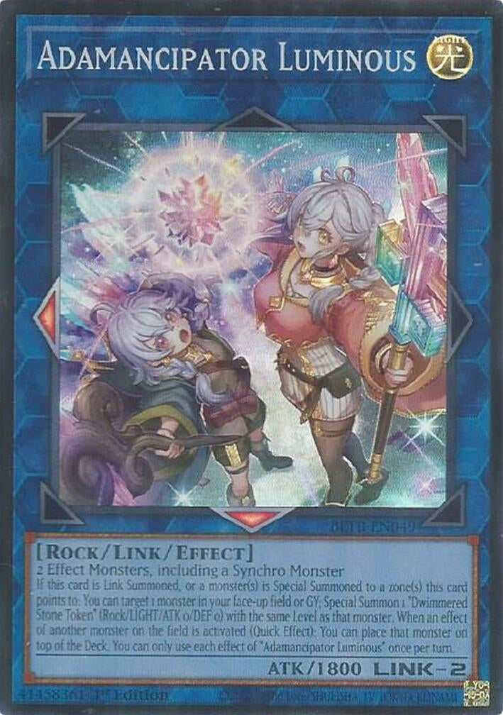 Image for Adamancipator Luminous (BETB-EN049) (Beyond the Brave) (BETB) - YuGiOh