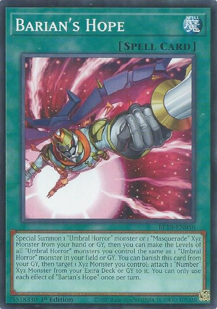Image for Barian's Hope (BETB-EN056) (Beyond the Brave) (BETB) - YuGiOh