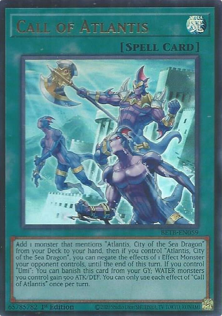 Image for Call of Atlantis (BETB-EN059) (Beyond the Brave) (BETB) - YuGiOh