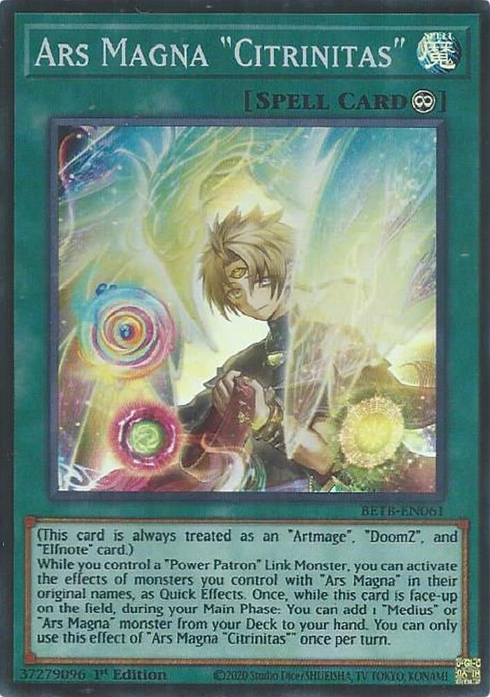 Image for Ars Magna "Citrinitas" (BETB-EN061) (Beyond the Brave) (BETB) - YuGiOh