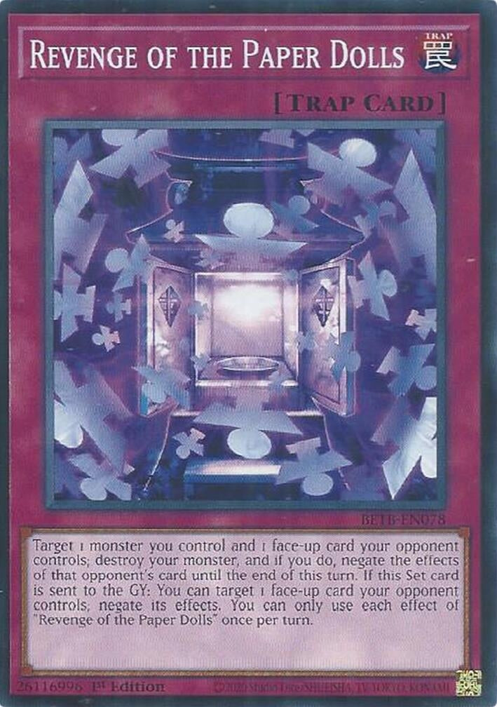 Image for Revenge of the Paper Dolls (BETB-EN078) (Beyond the Brave) (BETB) - YuGiOh