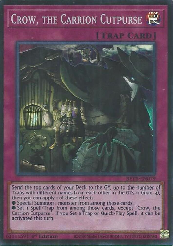 Image for Crow, the Carrion Cutpurse (BETB-EN079) (Beyond the Brave) (BETB) - YuGiOh