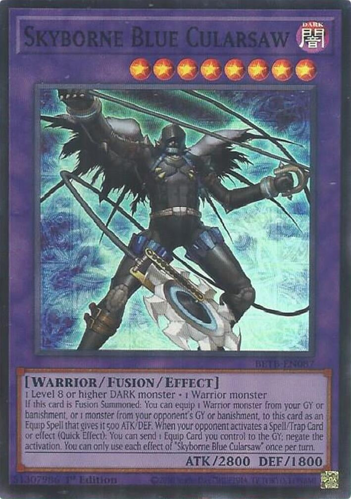 Image for Skyborne Blue Cularsaw (BETB-EN087) (Beyond the Brave) (BETB) - YuGiOh