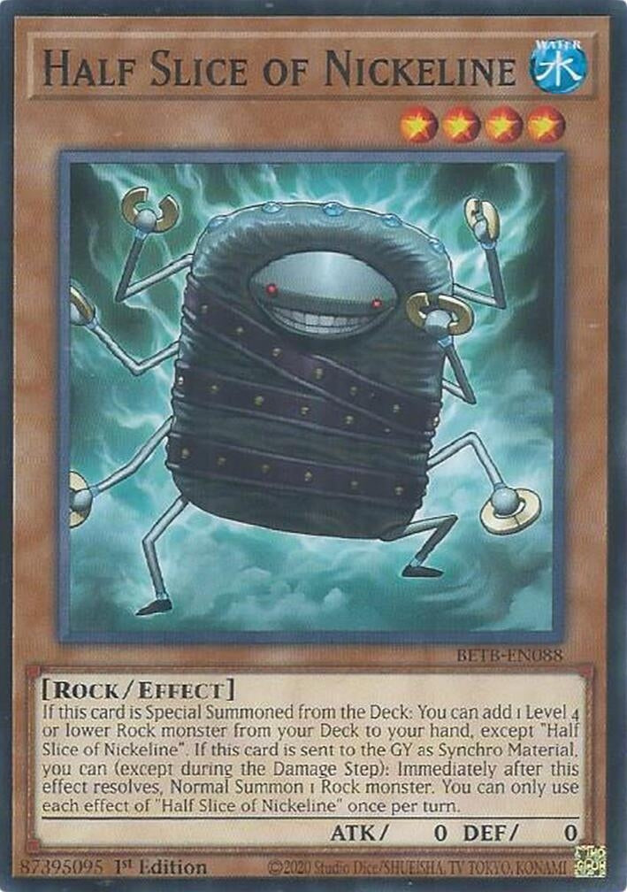 Image for Half Slice of Nickeline (BETB-EN088) (Beyond the Brave) (BETB) - YuGiOh