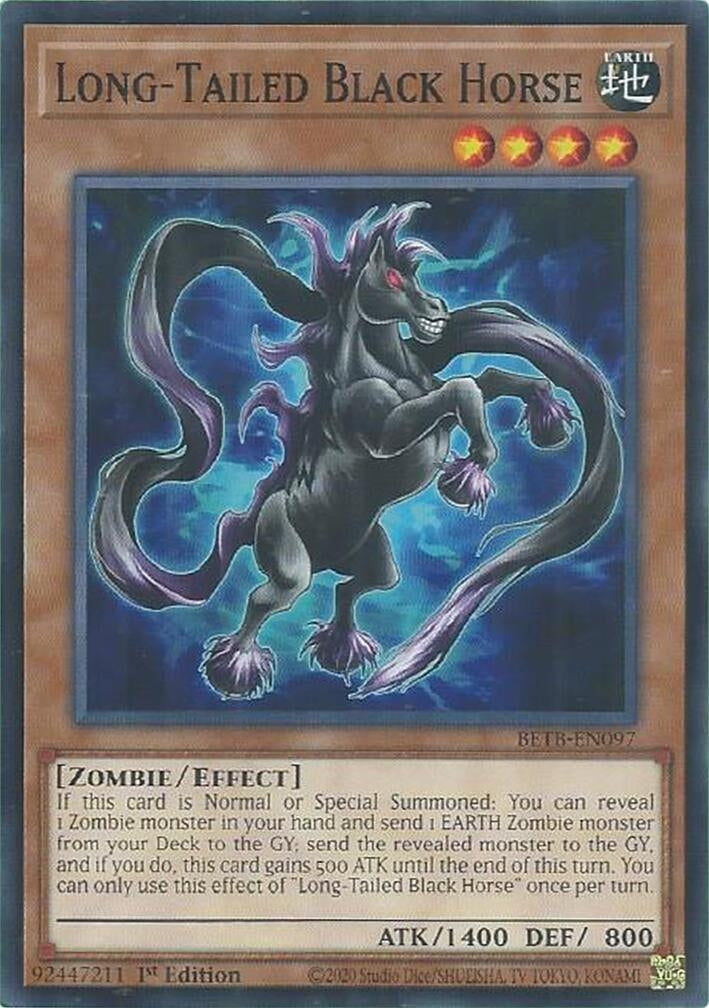 Image for Long-Tailed Black Horse (BETB-EN097) (Beyond the Brave) (BETB) - YuGiOh