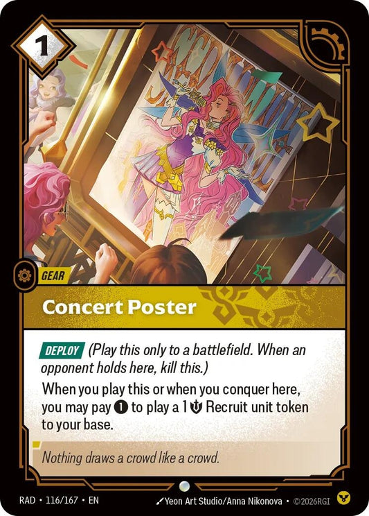 Image for Concert Poster (116/167) (Radiance) (RAD) - Riftbound: League of Legends Trading Card Game