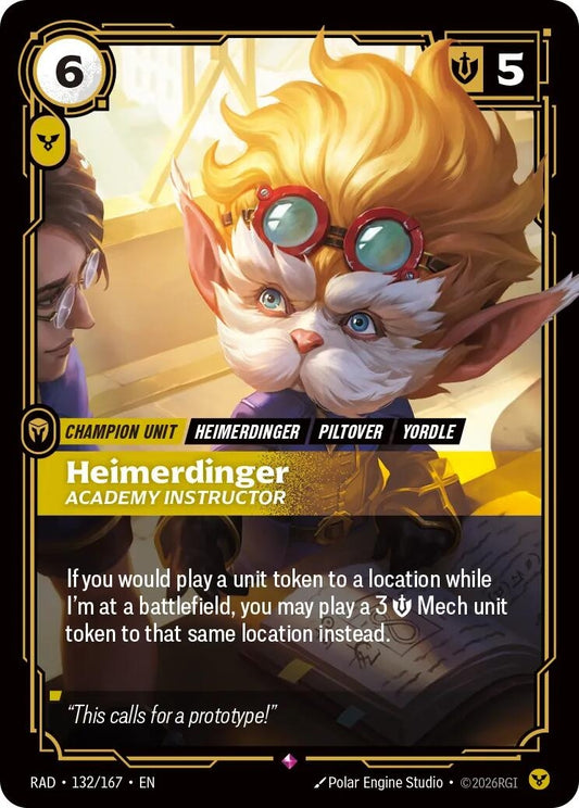 Image for Heimerdinger, Academy Instructor (132/167) (Radiance) (RAD) - Riftbound: League of Legends Trading Card Game