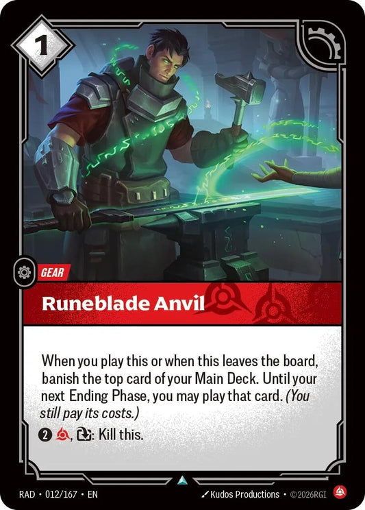 Image for Runeblade Anvil (012/167) (Radiance) (RAD) - Riftbound: League of Legends Trading Card Game