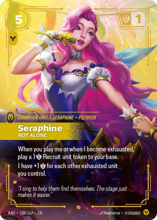 Image for Seraphine, Not Alone (138/167) (Radiance) (RAD) - Riftbound: League of Legends Trading Card Game