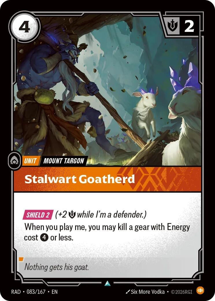 Image for Stalwart Goatherd (083/167) (Radiance) (RAD) - Riftbound: League of Legends Trading Card Game