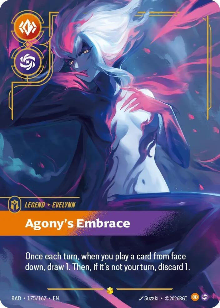 Image for Evelynn, Agony's Embrace (Overnumbered) (175/167) (Radiance) (RAD) - Riftbound: League of Legends Trading Card Game