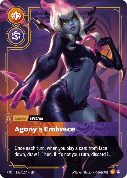 Image for Evelynn, Agony's Embrace (153/167) (Radiance) (RAD) - Riftbound: League of Legends Trading Card Game