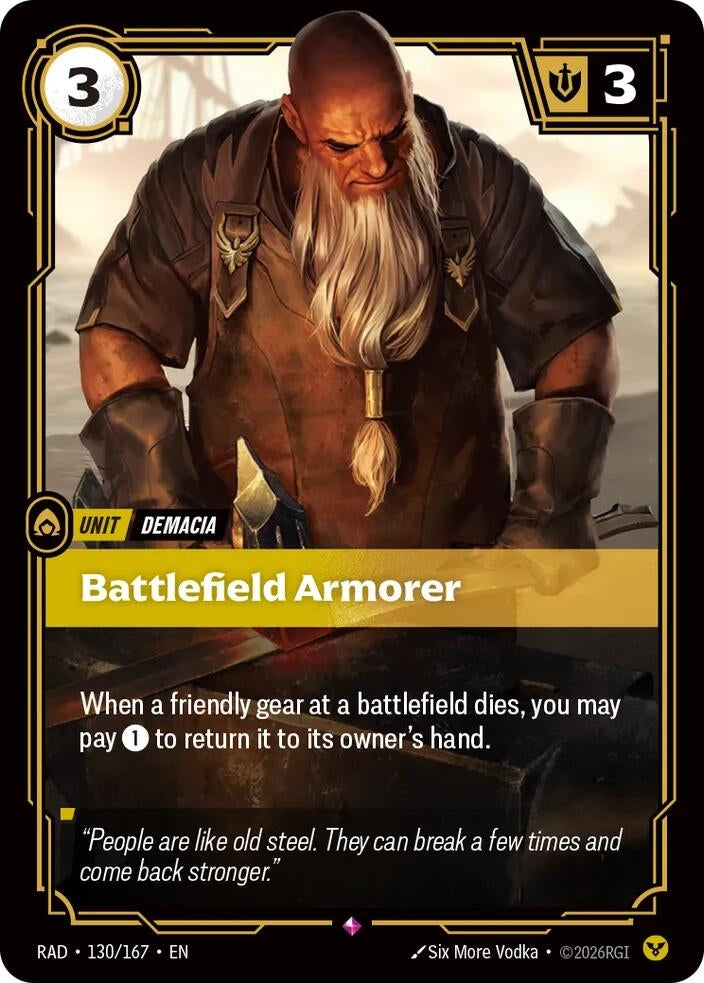 Image for Battlefield Armorer (130/167) (Radiance) (RAD) - Riftbound: League of Legends Trading Card Game