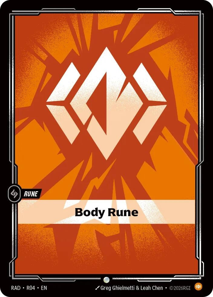Image for Body Rune (R04) (Radiance) (RAD) - Riftbound: League of Legends Trading Card Game