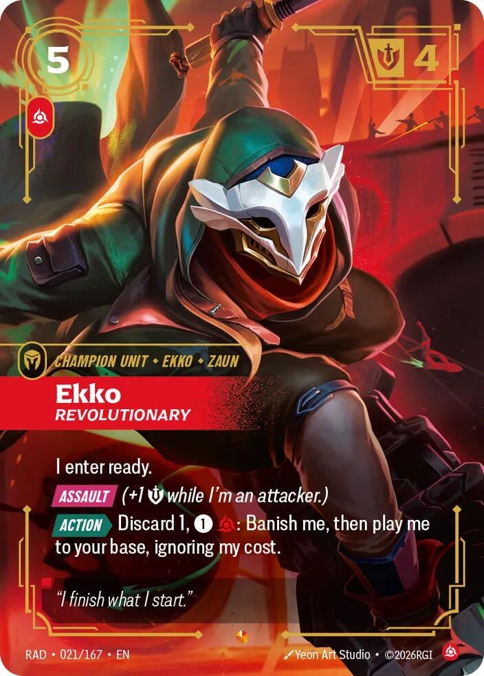 Image for Ekko, Revolutionary (021/167) (Radiance) (RAD) - Riftbound: League of Legends Trading Card Game