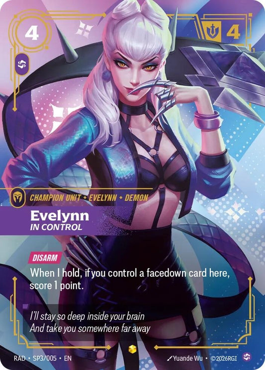 Image for Evelynn, In Control (K/DA Special Art Card) (SP3/005) (Radiance) (RAD) - Riftbound: League of Legends Trading Card Game