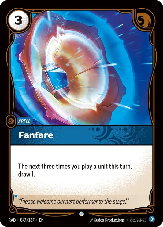 Image for Fanfare (047/167) (Radiance) (RAD) - Riftbound: League of Legends Trading Card Game