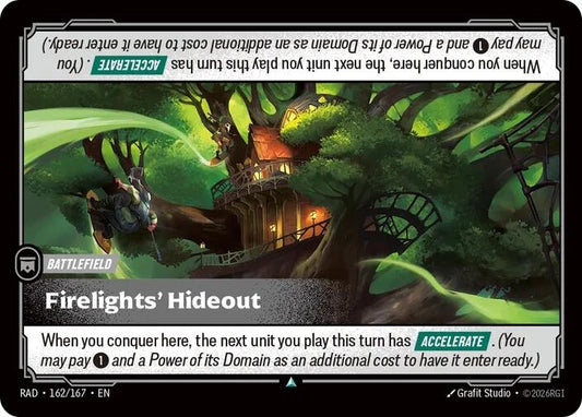 Image for Firelights' Hideout (162/167) (Radiance) (RAD) - Riftbound: League of Legends Trading Card Game